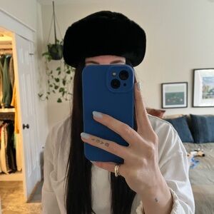 Faux Fur Flat Top Hat